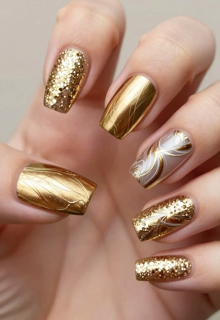 20 Stunning Gold Acrylic Nail Designs That Will Make You Shine! - Conclusion 1