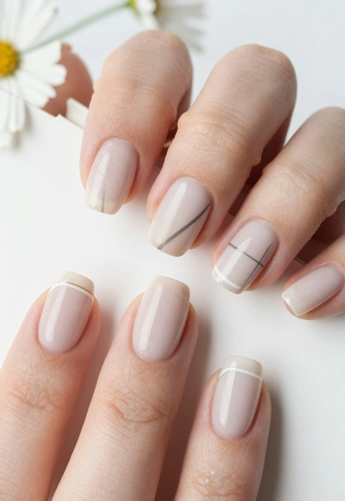 20 Stunning Press On Nail Designs That'll Leave You Speechless (You Won't Believe #11!) - 11. Minimalist Chic 1