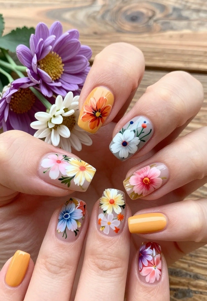 20 Stunning Press On Nail Designs That'll Leave You Speechless (You Won't Believe #11!) - 2. Floral Fantasy 1