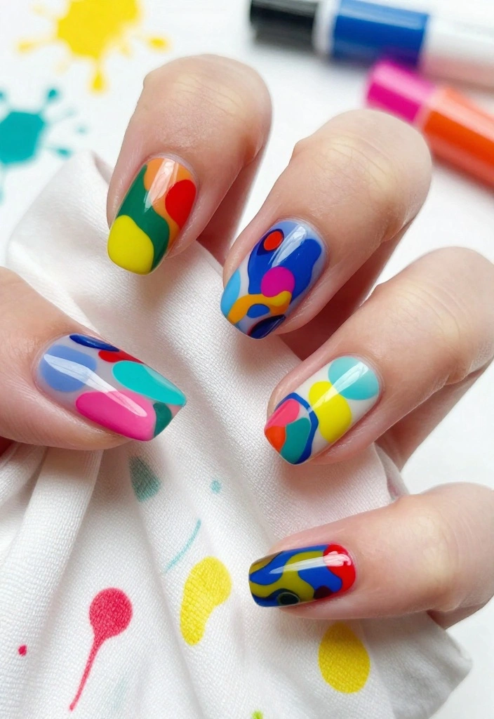 20 Stunning Press On Nail Designs That'll Leave You Speechless (You Won't Believe #11!) - 4. Abstract Art 1