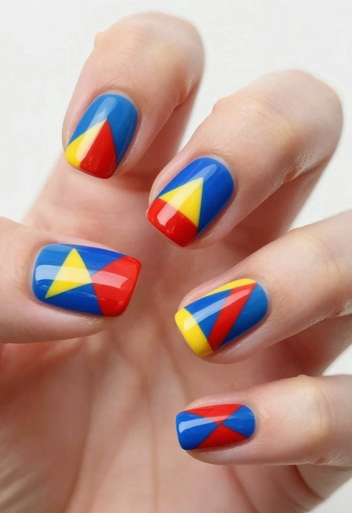 20 Trendy Nail Art Designs That’ll Brighten Up Your Day! - 3. Geometric Patterns 1