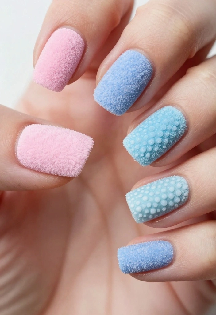 20 Trendy Nail Art Designs That’ll Brighten Up Your Day! - 7. Fuzzy Textures 1