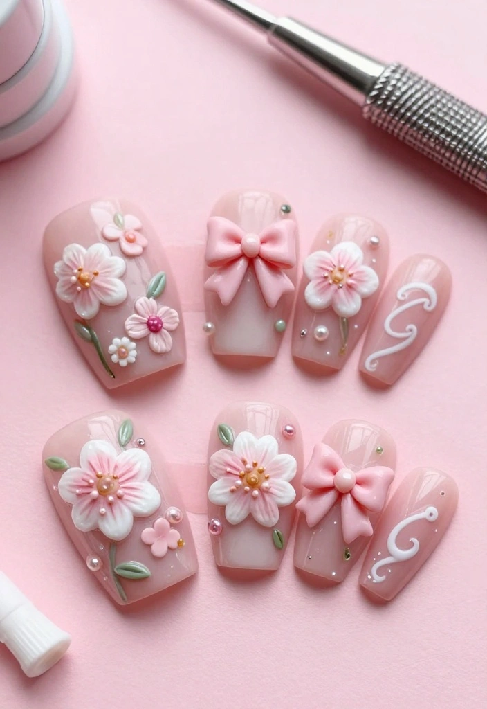 20 Unique Nail Arts That Will Make Your Friends Jealous (Warning: #8 Is Wild!) - 12. 3D Nail Art 1