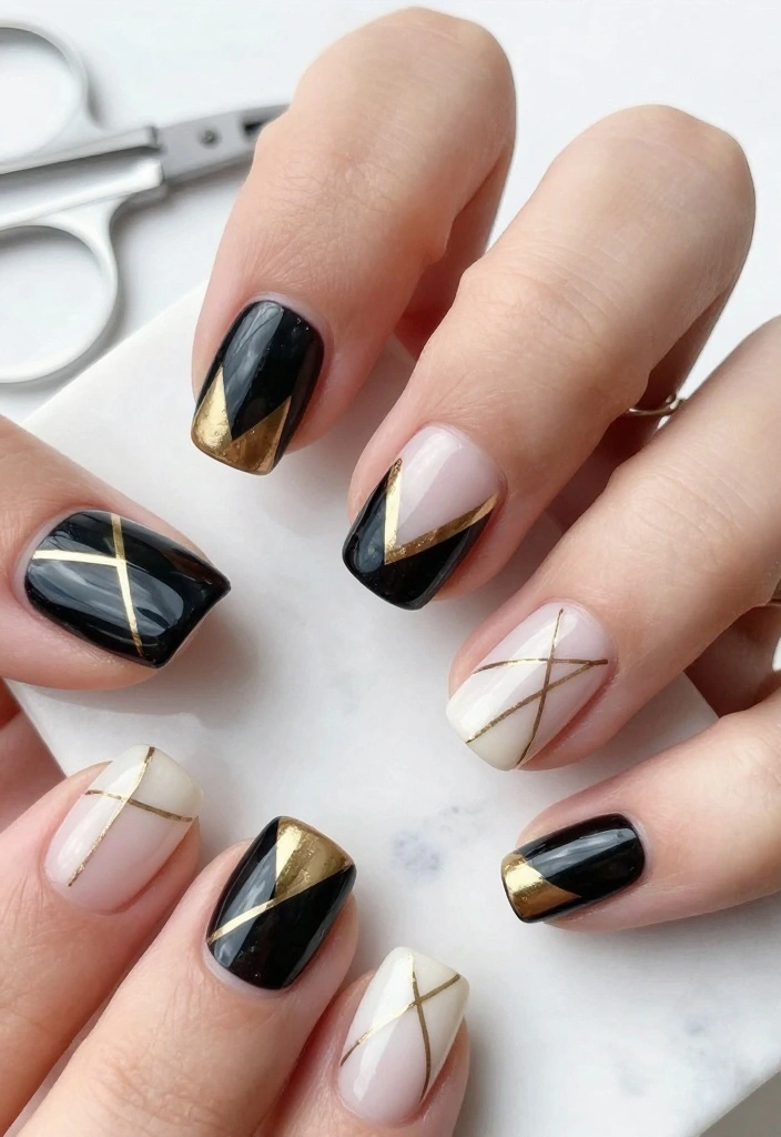 20 Unique Nail Arts That Will Make Your Friends Jealous (Warning: #8 Is Wild!) - 2. Geometric Designs 1