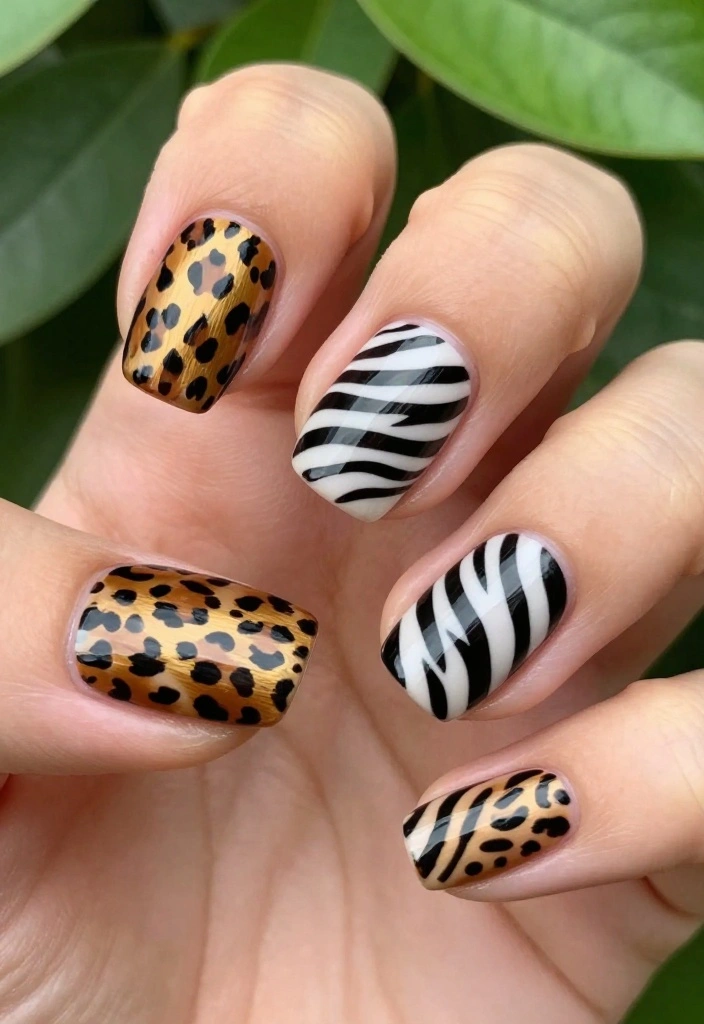 20 Unique Nail Arts That Will Make Your Friends Jealous (Warning: #8 Is Wild!) - 6. Animal Prints 1