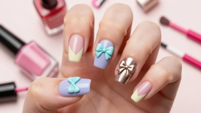 21 Bow Nail Designs That Will Make You the Center of Attention (Check Out #3!)