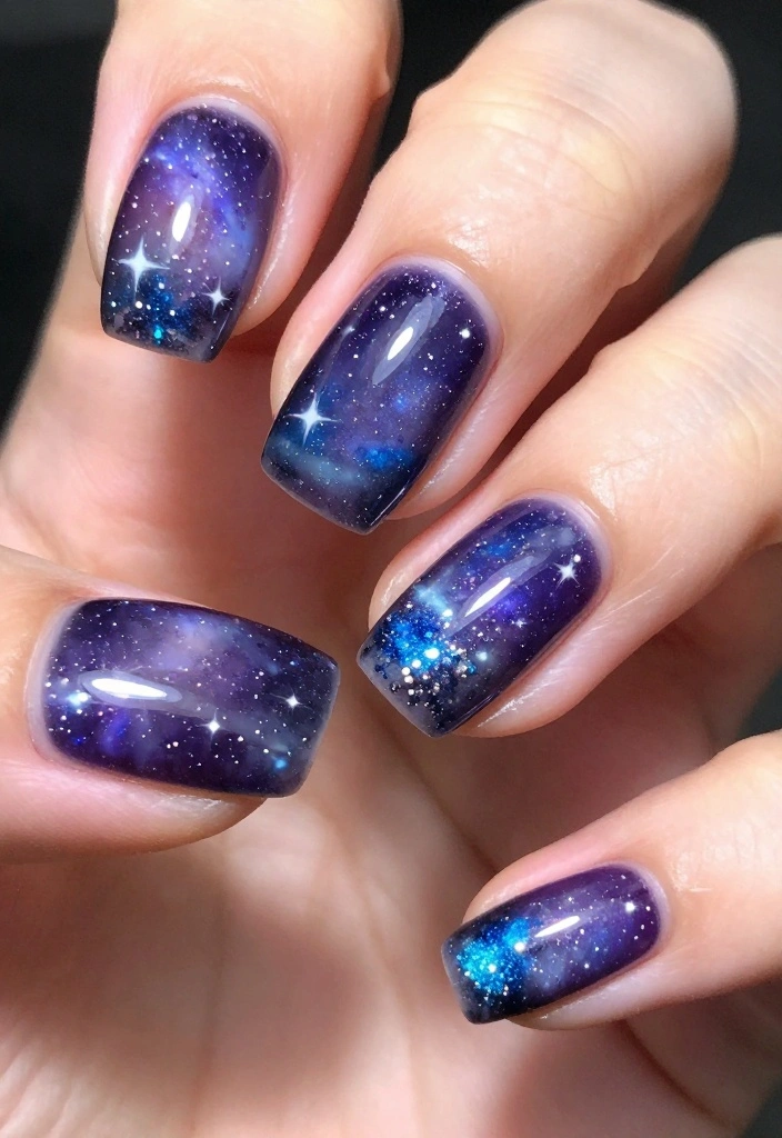 21 Dreamy Fantasy Nail Designs to Transform Your Look (You Won't Believe #9!) - 9. Cosmic Dreams 1
