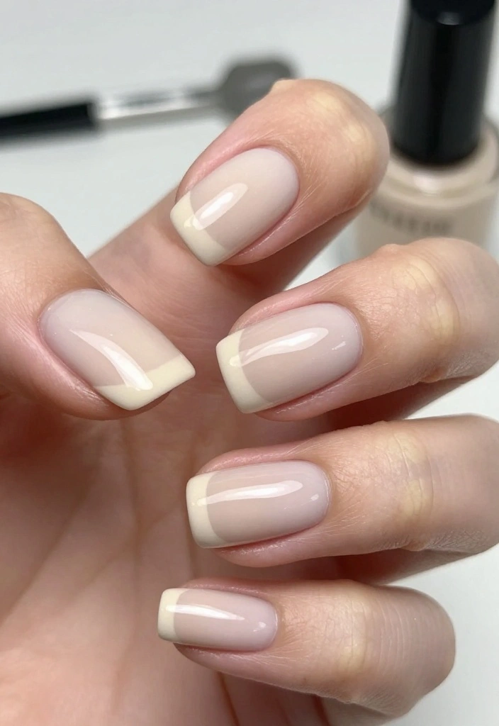 21 Elegant Beige Nail Art Ideas That Will Take Your Manicure to the Next Level! - 8. Beige French Tips 1