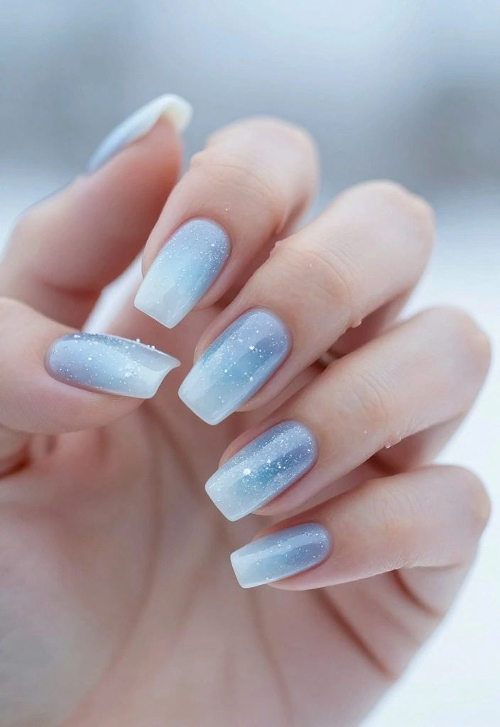 21 Jaw-Dropping Gradient Nail Ideas You’ll Want to Try ASAP (Especially #8!) - 11. Winter Wonderland 1