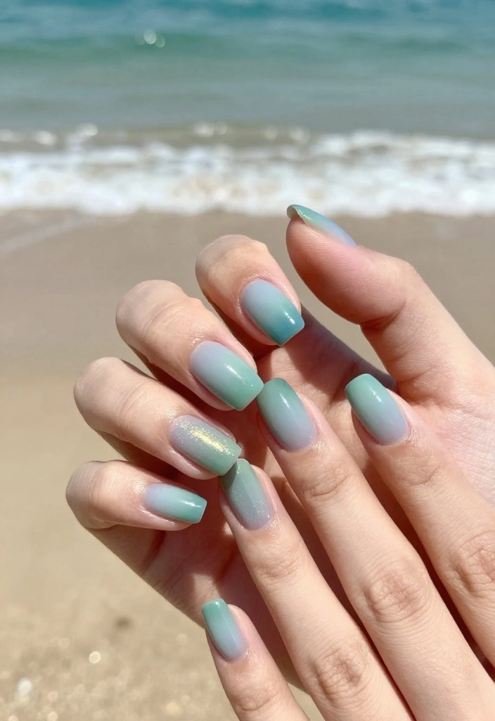21 Jaw-Dropping Gradient Nail Ideas You’ll Want to Try ASAP (Especially #8!) - 2. Ocean Waves 1