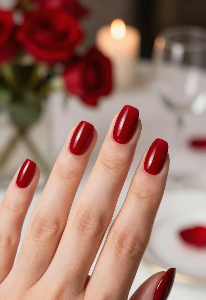 21 Love Nails Color Trends You Can't Miss This Year! - 5. Ruby Red 1
