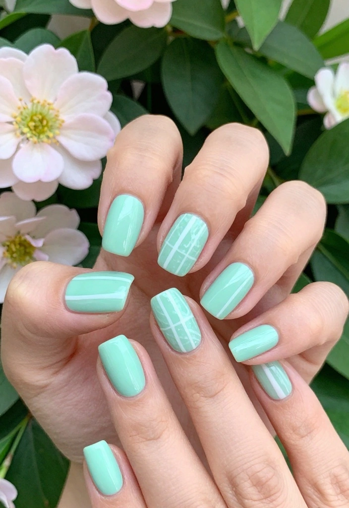 21 Love Nails Color Trends You Can't Miss This Year! - 6. Mint Green 1