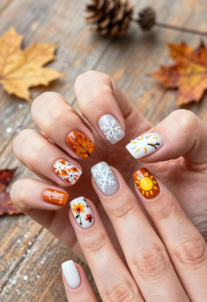 21 Stunning London Nails Ideas That Will Make You Want to Book a Manicure ASAP! - 13. Seasonal Styles 1