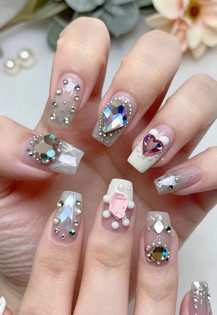 21 Stunning London Nails Ideas That Will Make You Want to Book a Manicure ASAP! - 17. 3D Nail Art 1