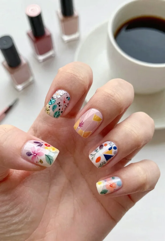 21 Stunning London Nails Ideas That Will Make You Want to Book a Manicure ASAP! - 21. Nail Art Stickers 1