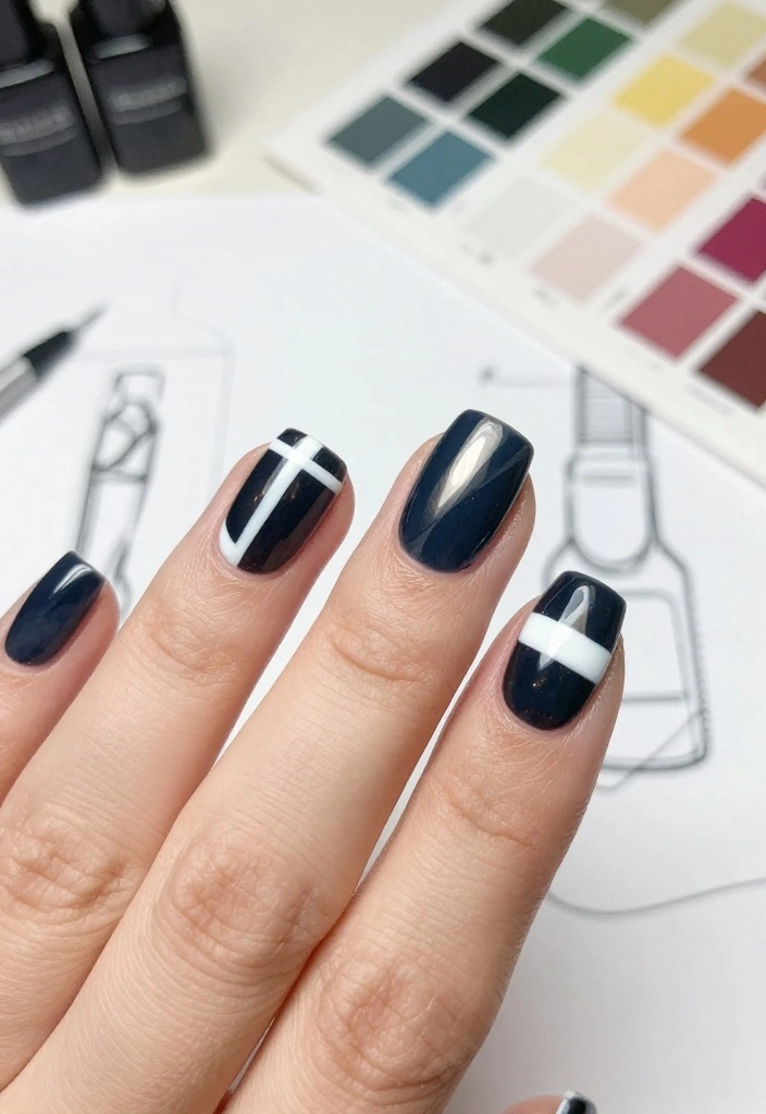 21 Stunning London Nails Ideas That Will Make You Want to Book a Manicure ASAP! - 4. Geometric Patterns 1