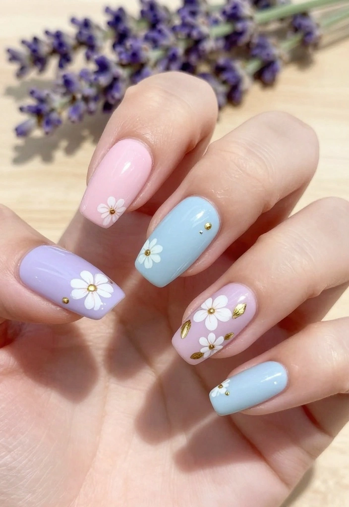21 Stunning Quinceanera Nails That'll Make You the Star of the Celebration! - 1. Enchanting Pastels 1