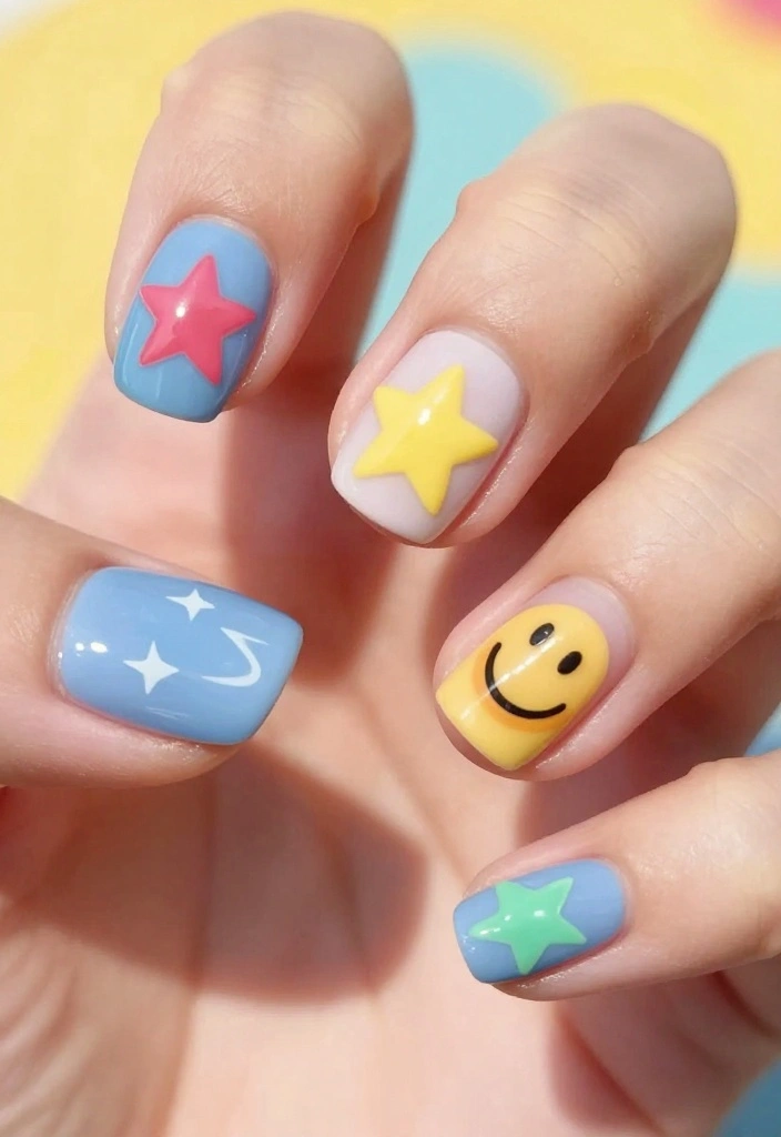 21 Stunning Quinceanera Nails That'll Make You the Star of the Celebration! - 13. Whimsical Art 1