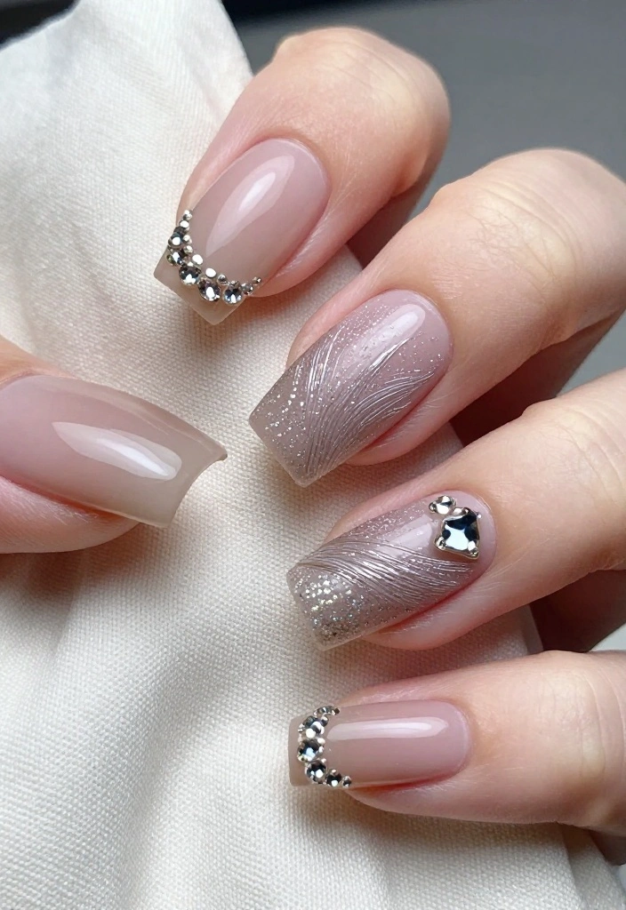 21 Stunning Quinceanera Nails That'll Make You the Star of the Celebration! - 20. Unique Textures 1