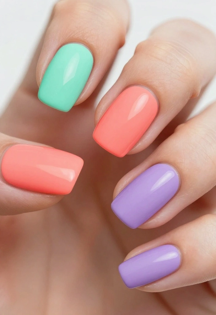 21 Trendy Wow Nails That Are Taking Over 2026 - 17. Colorful French Tips 1