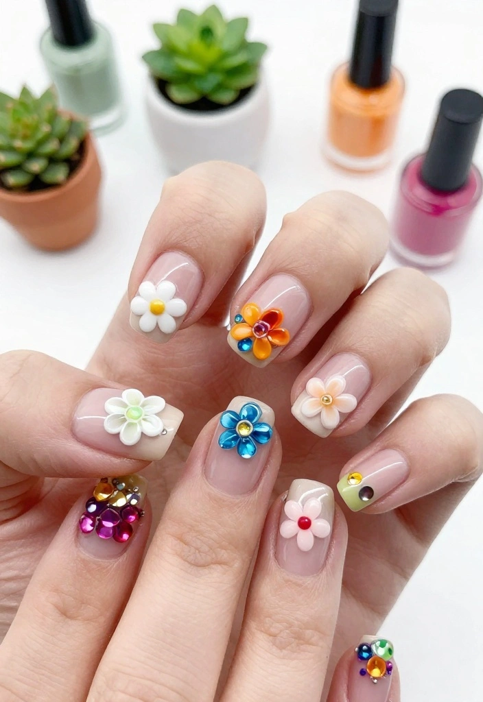 21 Trendy Wow Nails That Are Taking Over 2026 - 3. 3D Nail Art 1