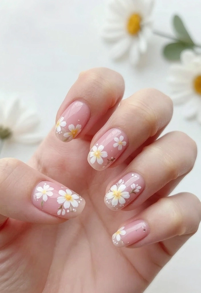 21 Trendy Wow Nails That Are Taking Over 2026 - 6. Floral Nail Art 1