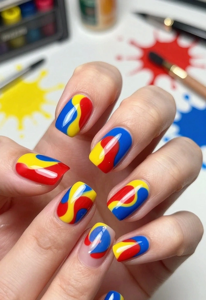 21 Trendy Wow Nails That Are Taking Over 2026 - 8. Artistic Abstracts 1