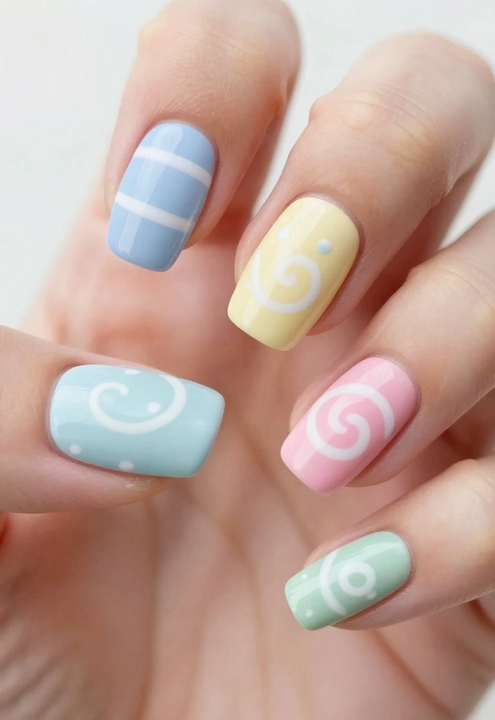 22 Colorful Classy Acrylic Nails That Will Brighten Your Day (Don’t Miss #15!) - 11. Candy Colors 1