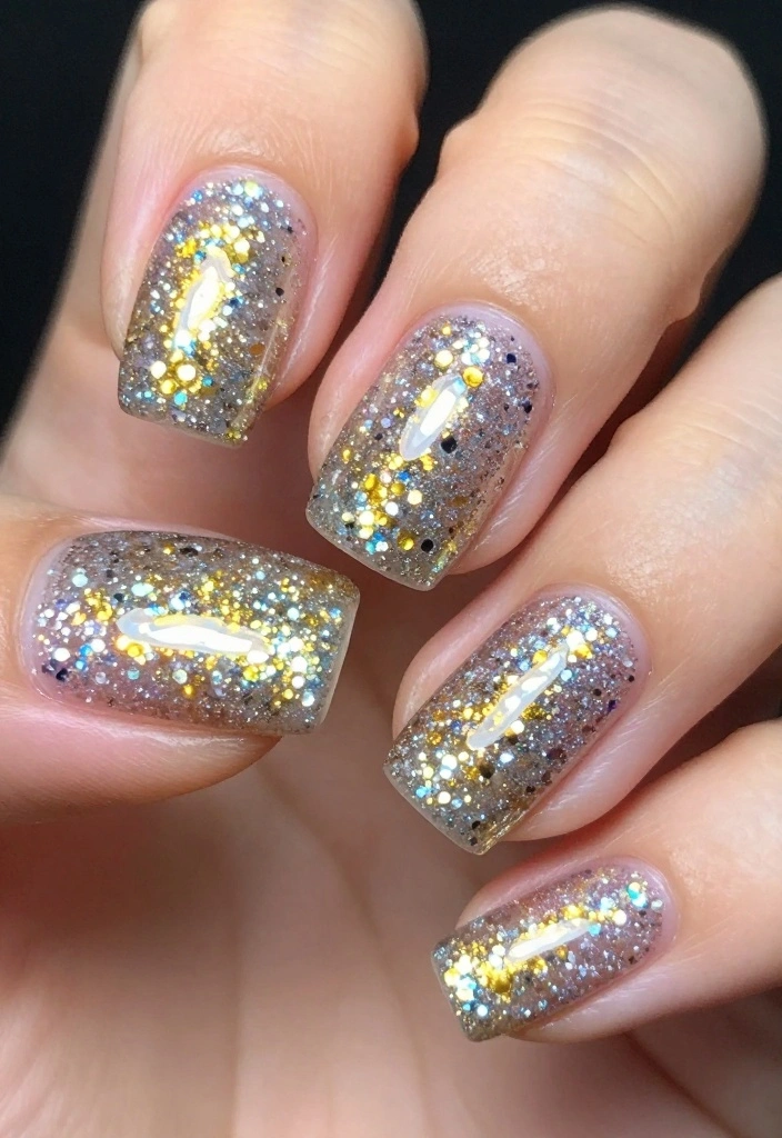 22 Cute Acrylic Nail Designs That Will Make You the Trendsetter (#14 Is a Must-See!) - 5. Glitter Glam 1