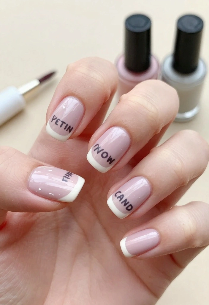 22 Easy DIY Cute Nail Art Tutorials You Can Do at Home (You’ll Be Amazed by #5!) - 17. Inspirational Quotes 1