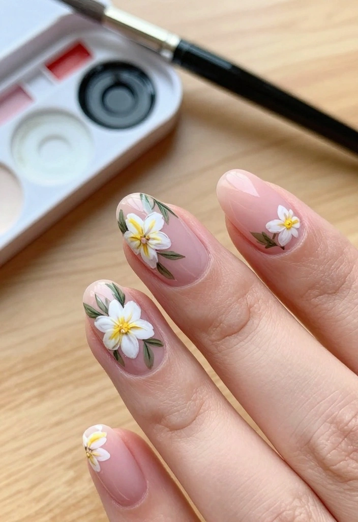 22 Easy DIY Cute Nail Art Tutorials You Can Do at Home (You’ll Be Amazed by #5!) - 3. Floral Fantasy 1