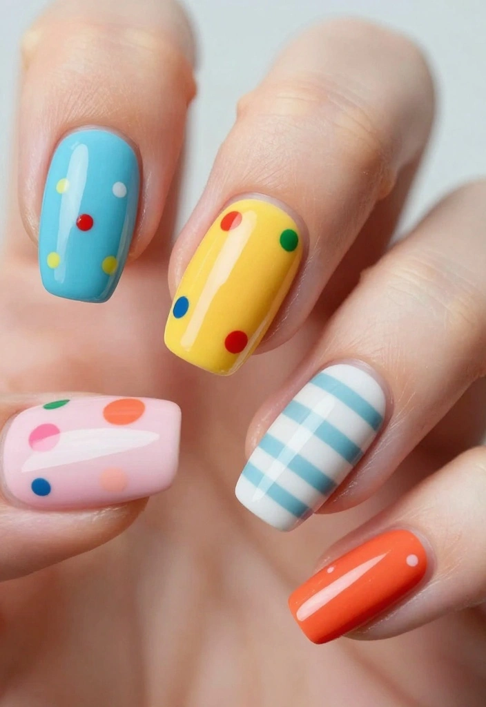 22 Inspiring Long Natural Nails Looks You Have to Try This Season! - 15. Retro Vibes 1