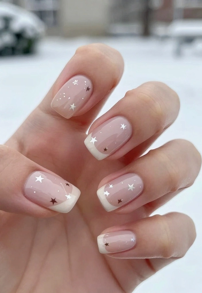 22 Nail Art Ideas for Winter That Are Perfect for Your Christmas Celebration! - 22. Festive Minimalist Art 1