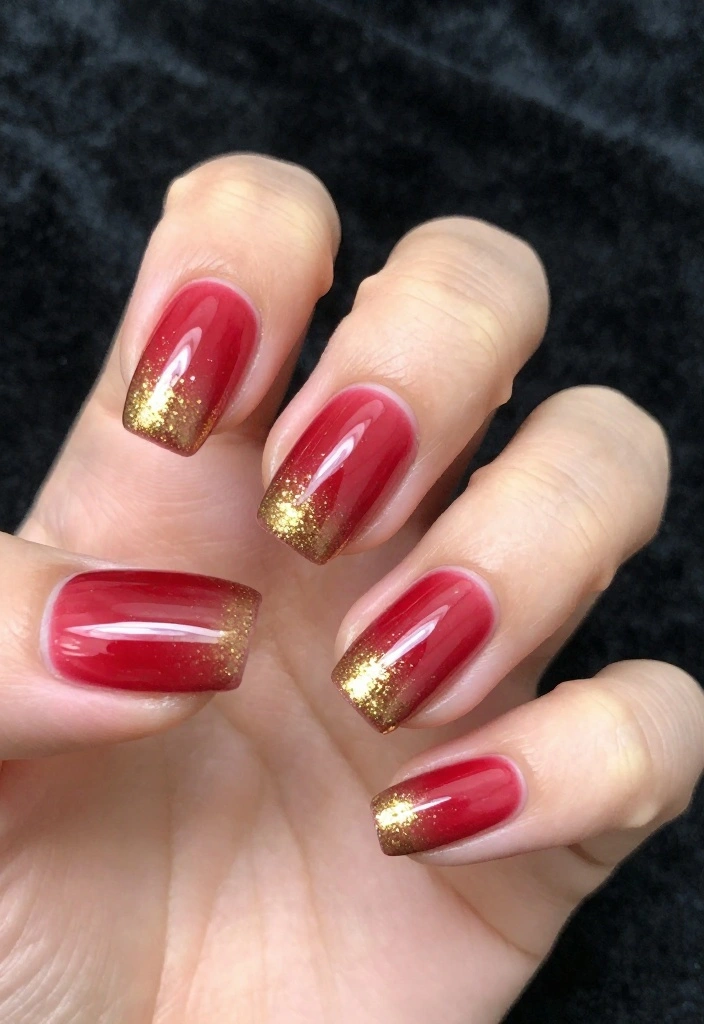 22 Nail Art Ideas for Winter That Are Perfect for Your Christmas Celebration! - 6. Glittery Ombre Magic 1