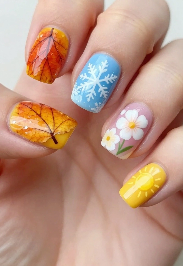 22 Nail Ideas That Will Make Your Gorgeous Nails Shine Like Never Before! - 13. Seasonal Themes 1