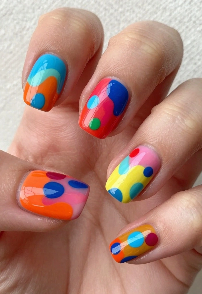 22 Seasonal Exotic Nails You Can Create at Home - 16. Abstract Art 1