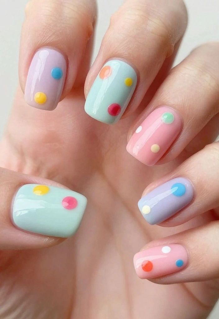 22 Seasonal Exotic Nails You Can Create at Home - 21. Sweet Candy Coated 1