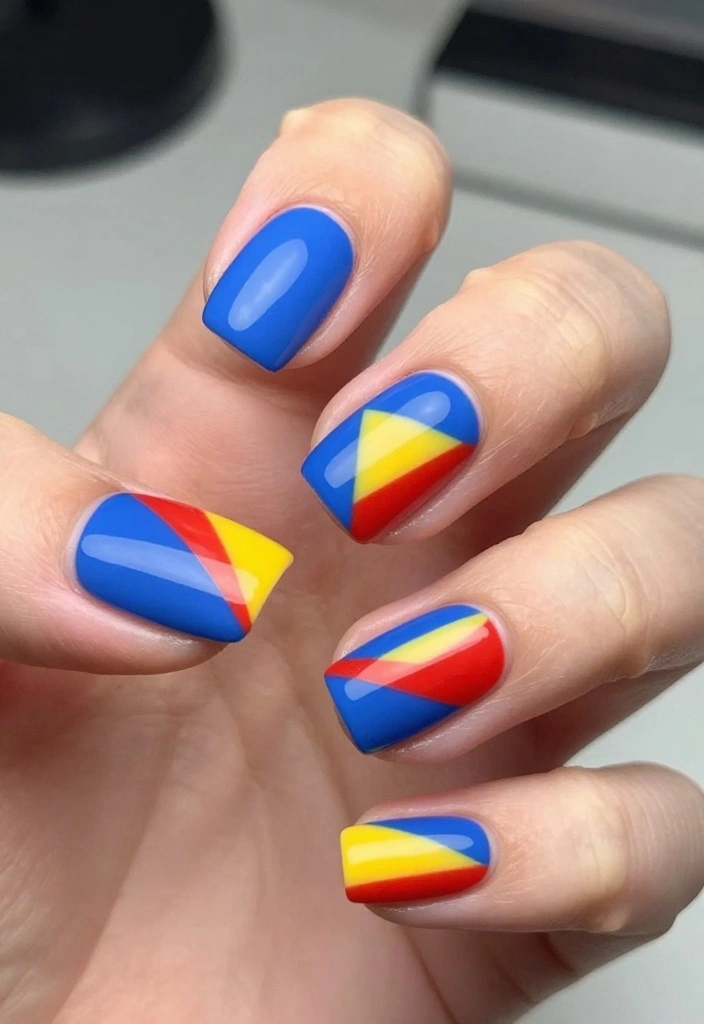 22 Trendy Creative Nails Designs for the Ultimate Style Statement! - 2. Geometric Patterns 1