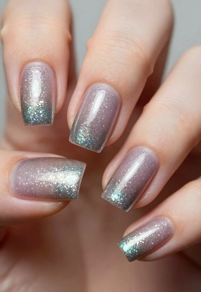 22 Trendy Nail Swag Ideas That Will Have You Booking Your Next Manicure ASAP! - 19. Glitter Gradient 1