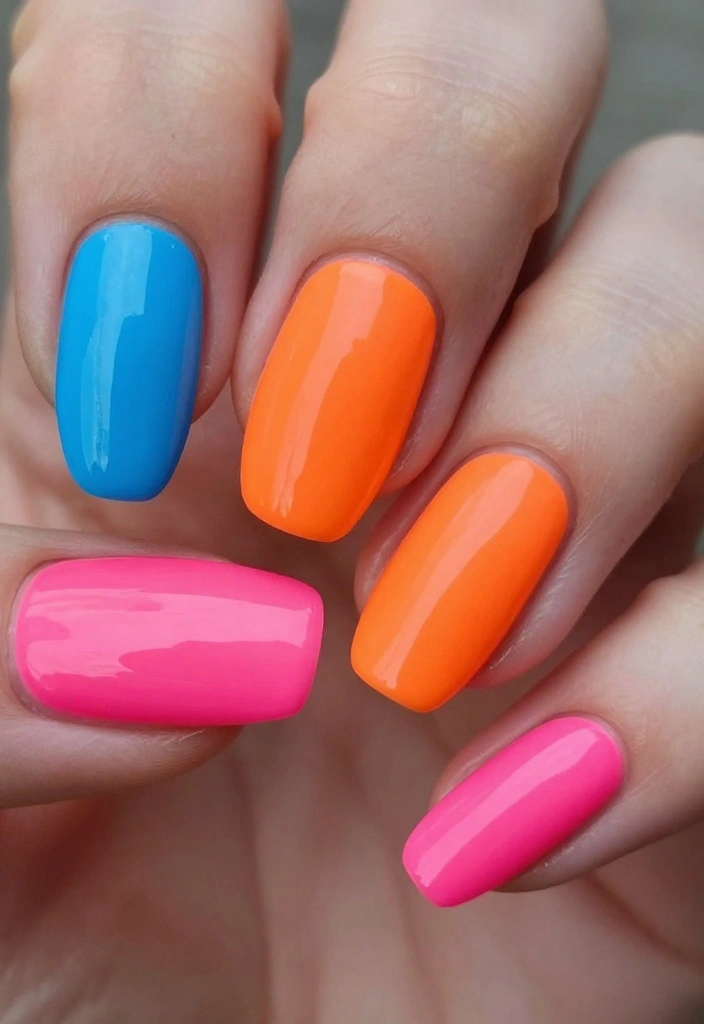22 Trendy Nail Swag Ideas That Will Have You Booking Your Next Manicure ASAP! - 2. Neon Hues 1