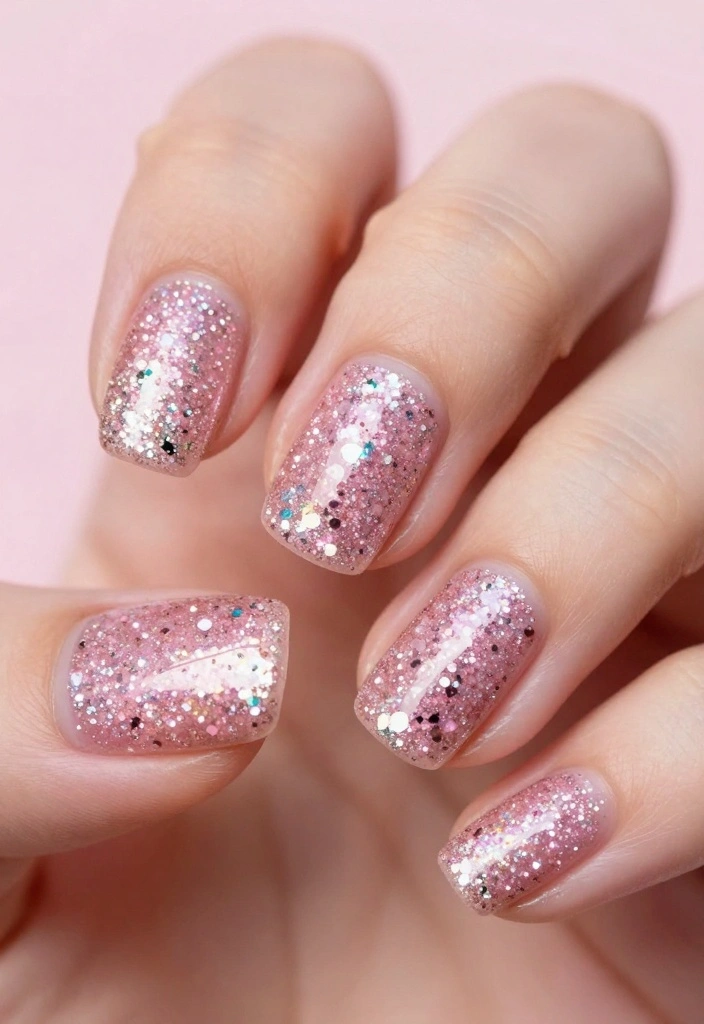 22 Trendy Nail Swag Ideas That Will Have You Booking Your Next Manicure ASAP! - 6. Glitter Glam 1