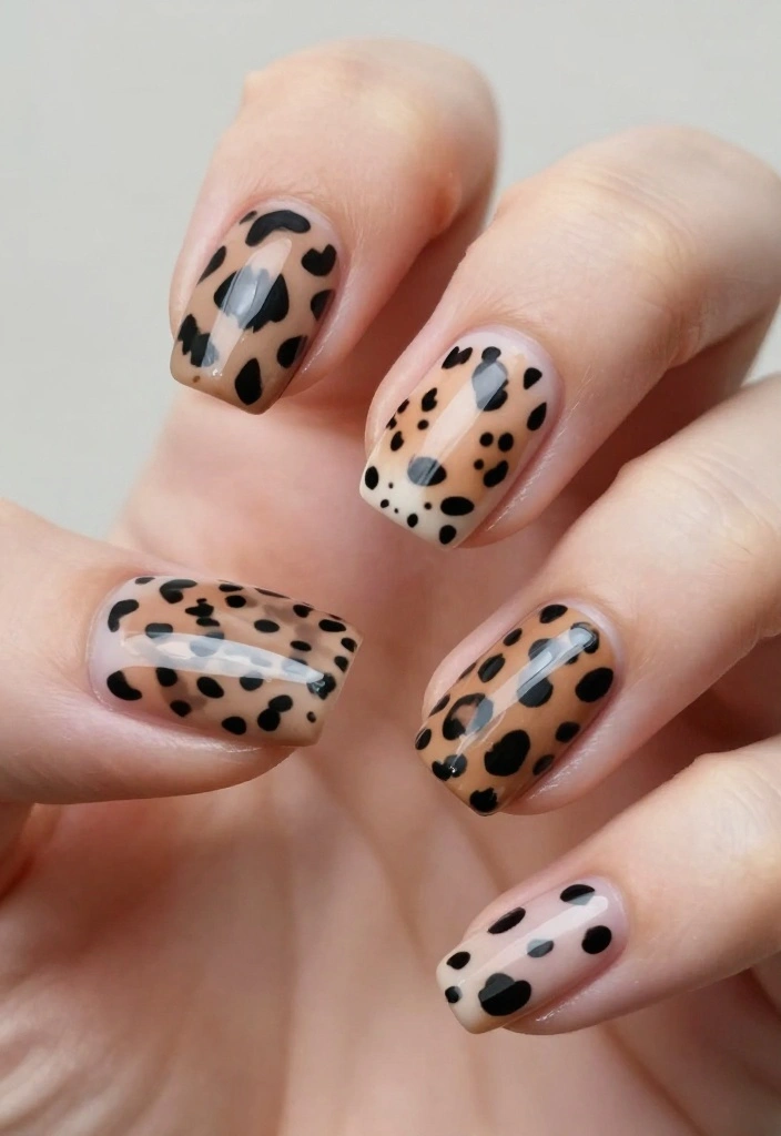 25 Baby Shower Nails for Boys: Nail Trends That Are a Celebration in Itself! - 12. Animal Prints 1