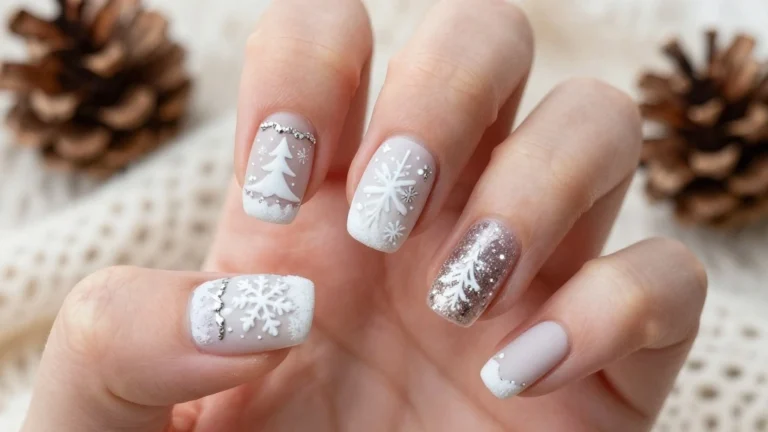 25 Chic White Christmas Nail Trends You HAVE to Try This Holiday Season!