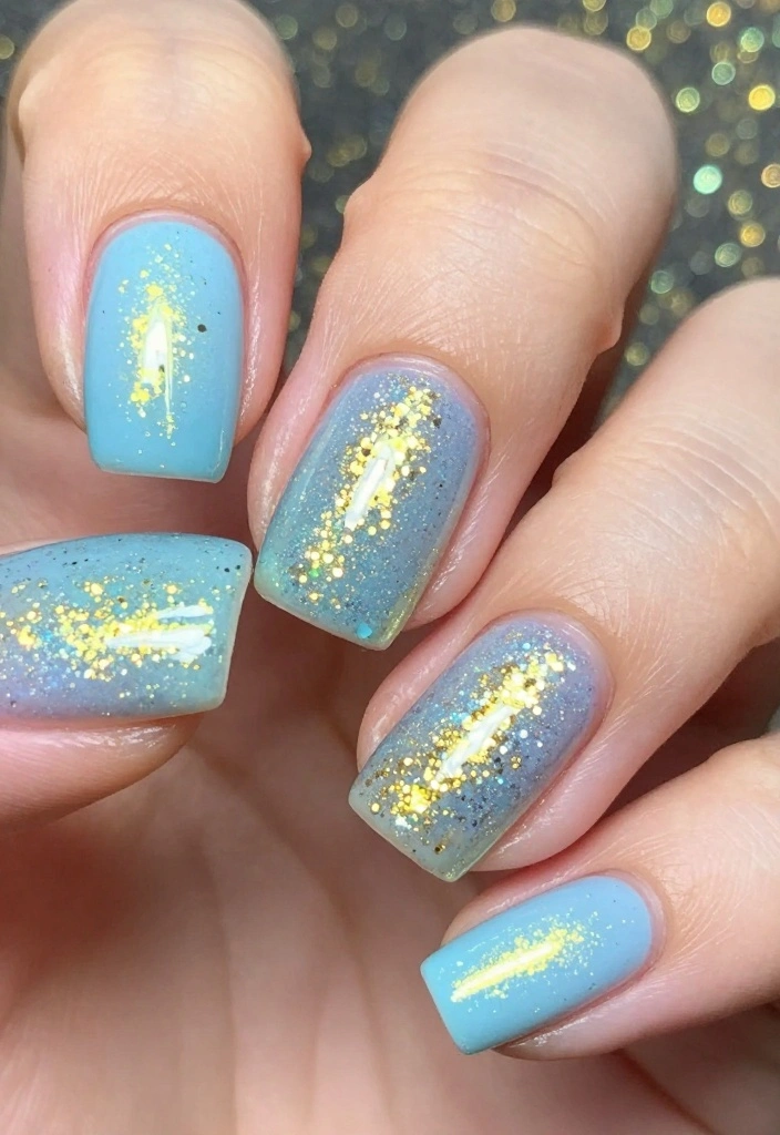 25 Colorful Pastel Nail Art Ideas That Are Perfect for Summer! 🍦 - 7. Fun Glitter Accents 1