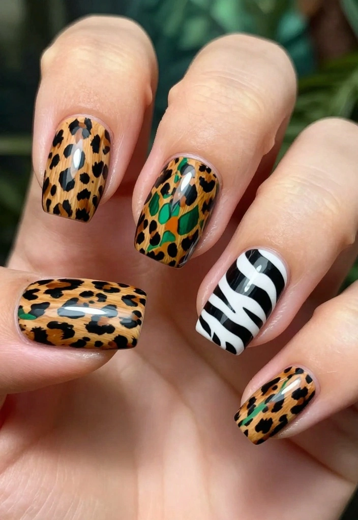 25 Concert Nails Ideas That Will Rock Your World (You Won't Believe #10!) - 15. Animal Print Extravaganza 1