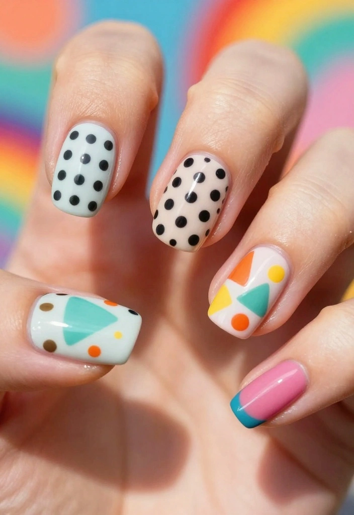 25 Concert Nails Ideas That Will Rock Your World (You Won't Believe #10!) - 16. Retro Patterns 1