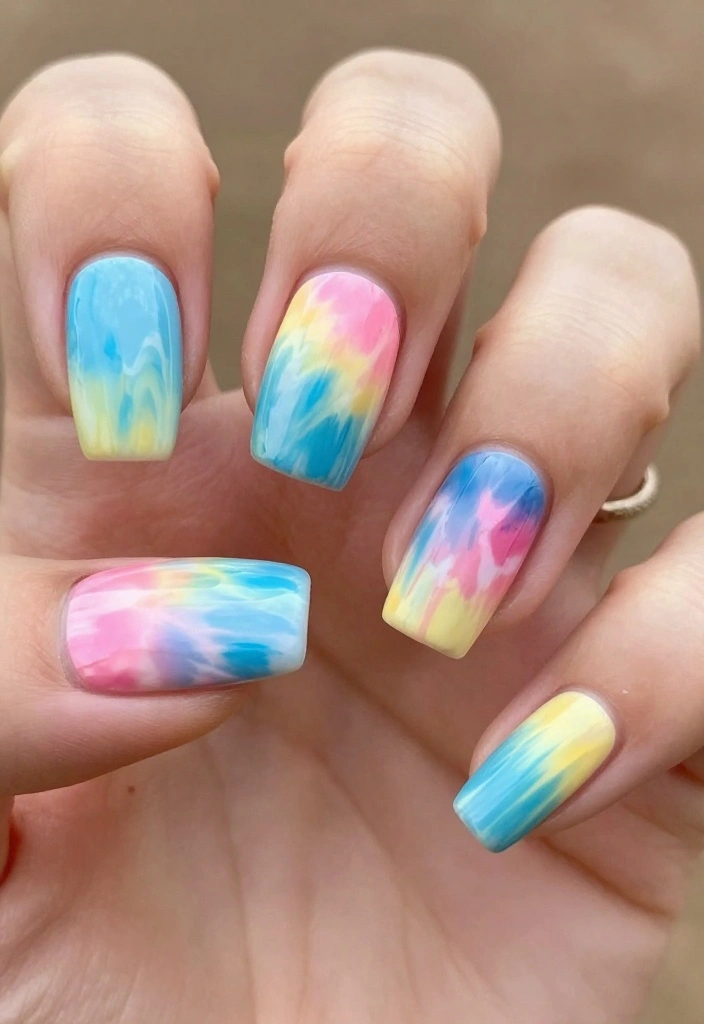25 Concert Nails Ideas That Will Rock Your World (You Won't Believe #10!) - 5. Tie-Dye Twist 1