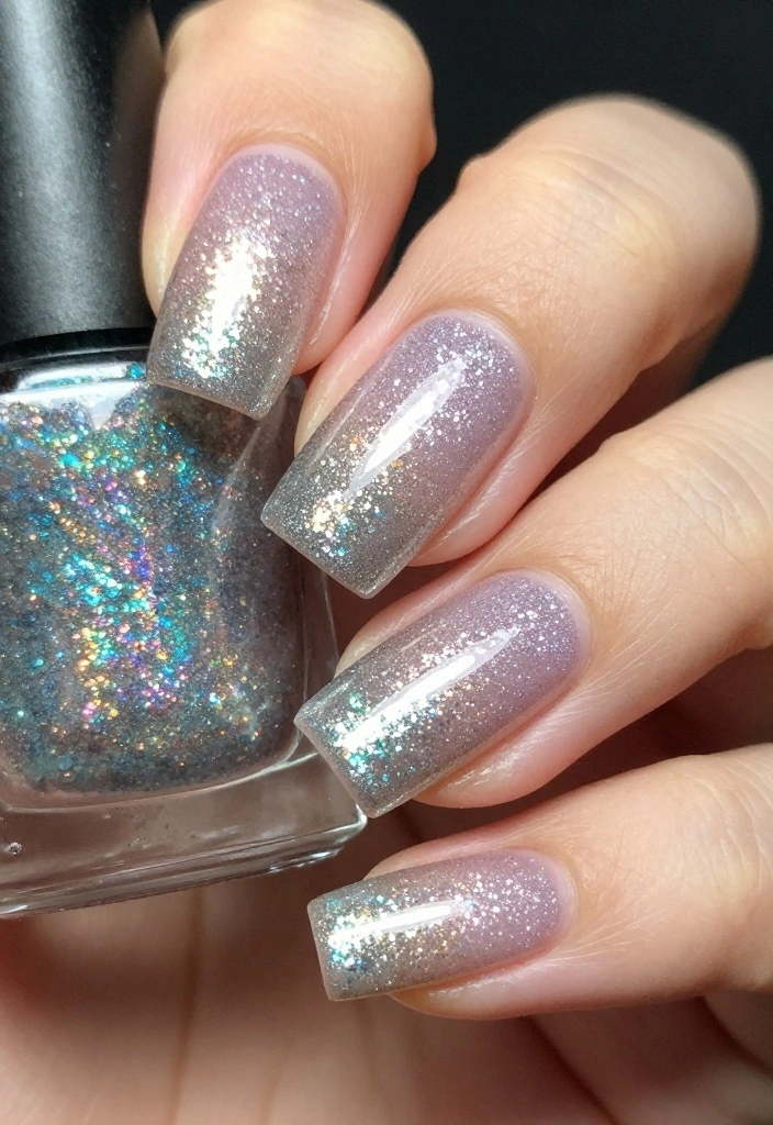 25 Easy Nail Art Styles to Make Your 'Hello Nails' Shine Like Never Before! - 20. Gradient Glitter 1