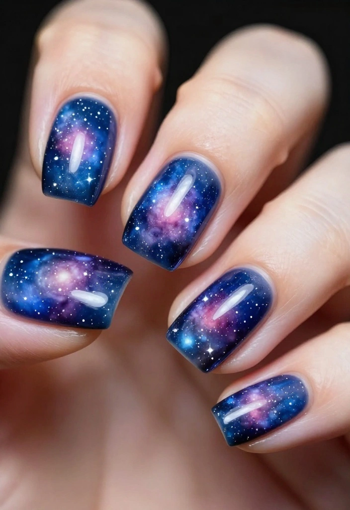 25 Easy Nail Art Styles to Make Your 'Hello Nails' Shine Like Never Before! - 24. Space Galaxy Nails 1