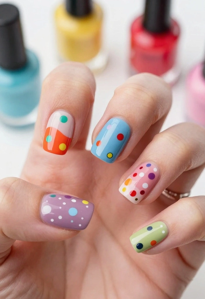 25 Nail Tutorials That Will Inspire Your Next Nail Art Adventure (Don't Miss #15!) - 15. Dotted Delight 1